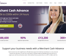 Business cash advance website build