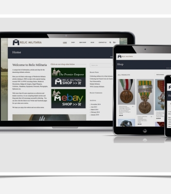 Relic Militaria Branding and Website Design